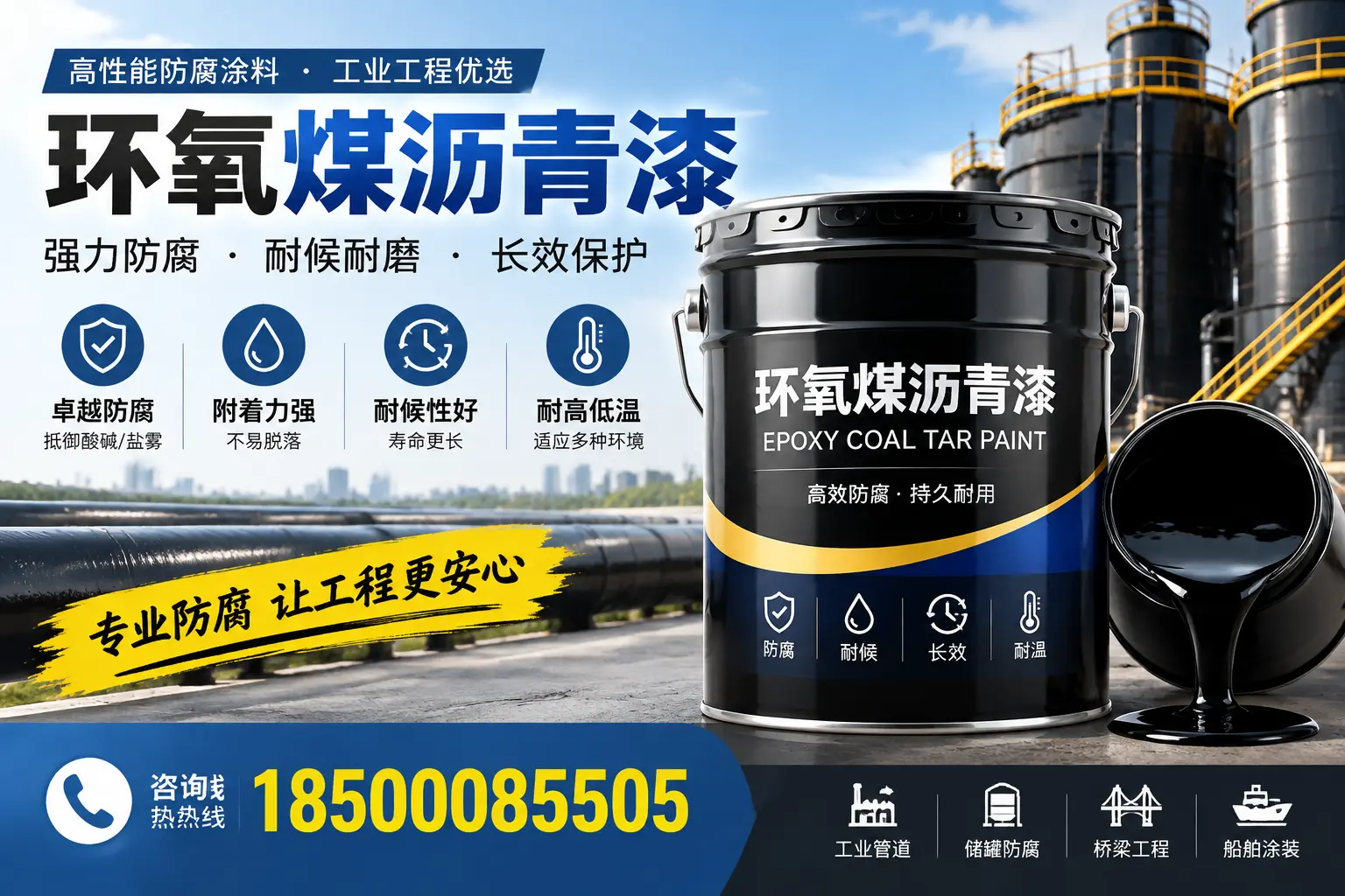 环氧煤沥青漆的施工方法与注意事项,确保在马鞍山顺利完成